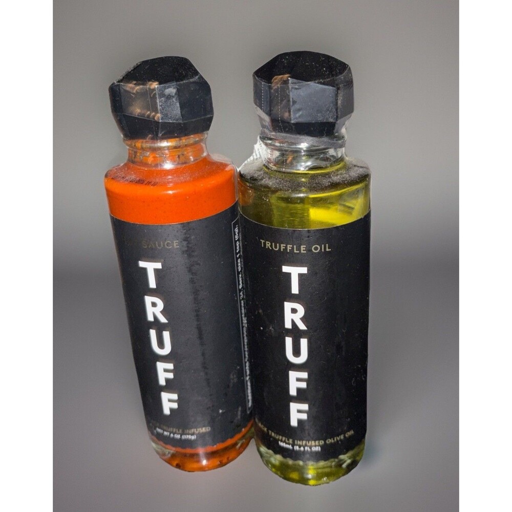 2 Pack 1X Truff Hot Sauce & 1X Black Truffle Infused Olive Oil New Lot Of 2